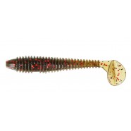 Силіконова приманка на хижу рибу, ZEOX Trigger Fat Tail, довжина 1,7 дюймів, 10шт/уп, колір №001 BRF